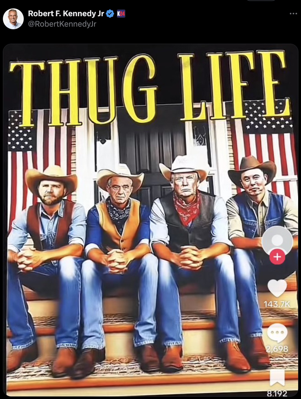 album cover - Robert F. Kennedy Jr K Thug Life 600 2,698 8.192